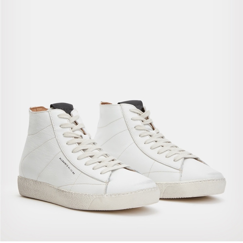 Allsaints Leather High Top Sneakers 8